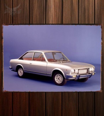 Металлическая табличка Fiat 124 Sport Coupe (СС)